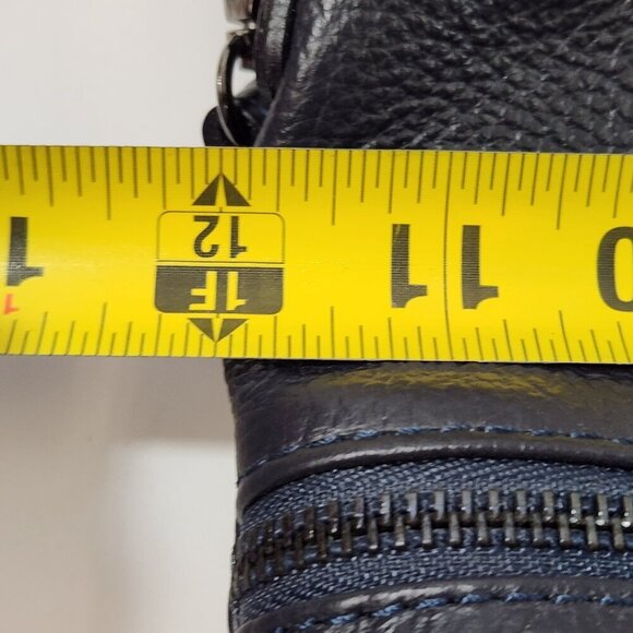 Borse in Pelle Purse w/ Fringe Detail Leather Italy Black - Picture 9 of 11